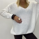 maglione con scollo a v over week